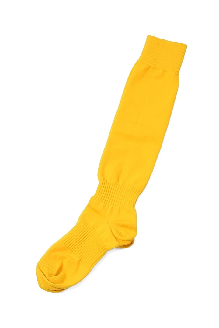 Гетры футбольные взрослые, однотонные жёлтые#8