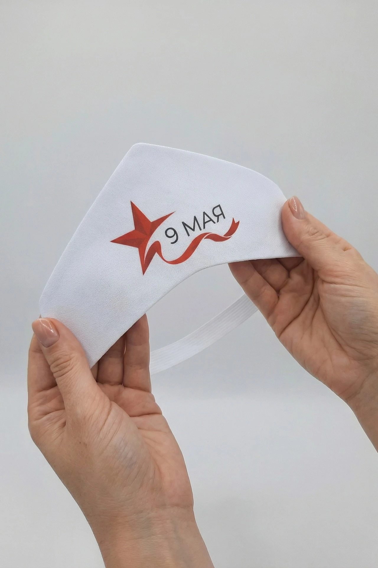 Купить кокошник Роко 8х51 см с принтом "9 May"