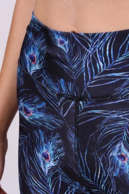 Комплект женский с принтом "Peacock feathers"#1