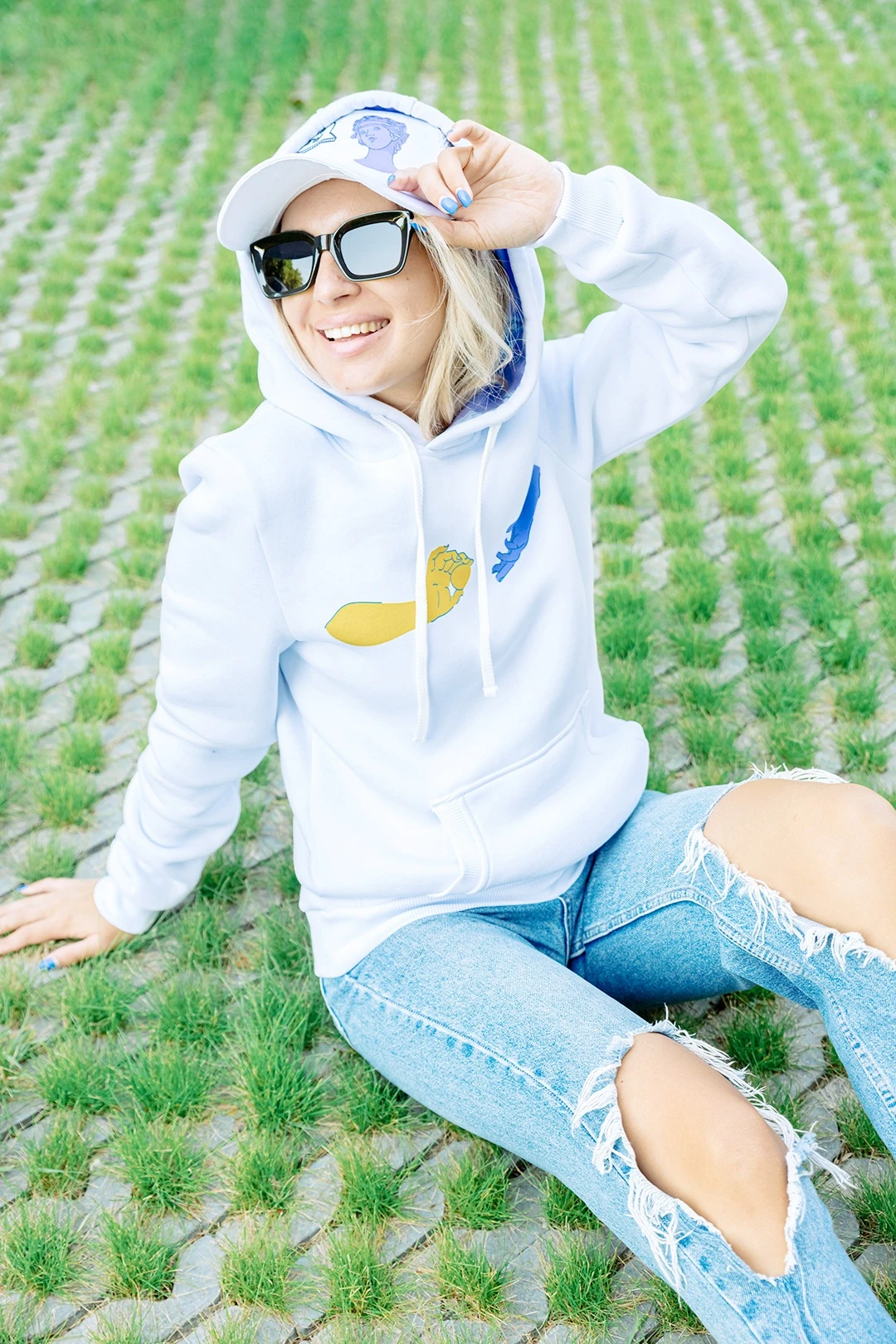 Худи Майк из футера унисекс, однотонная#3