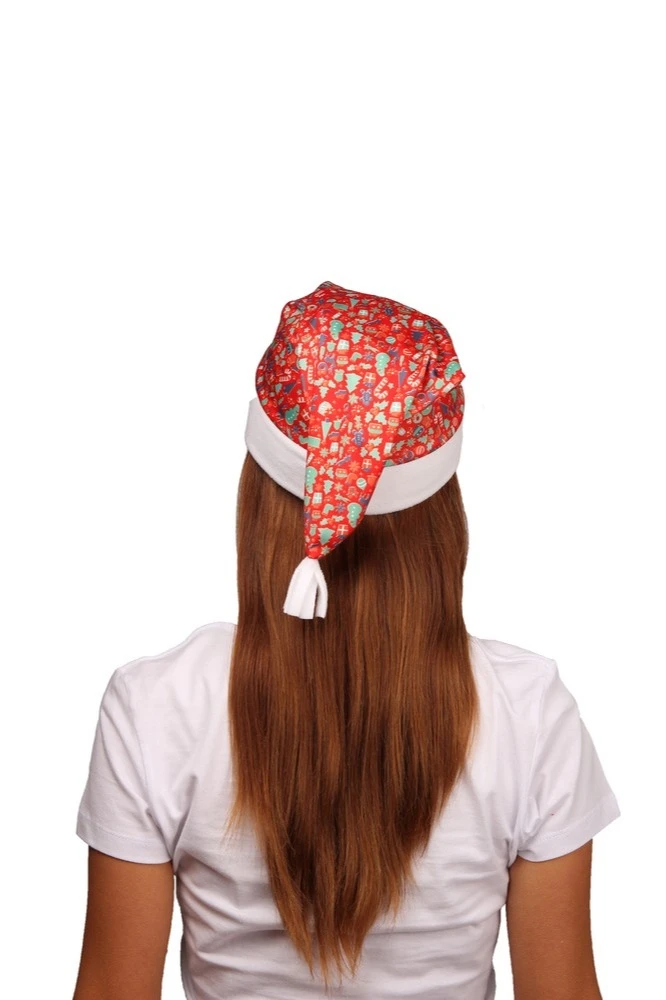 Колпак Новогодний с принтом "Christmas"#1