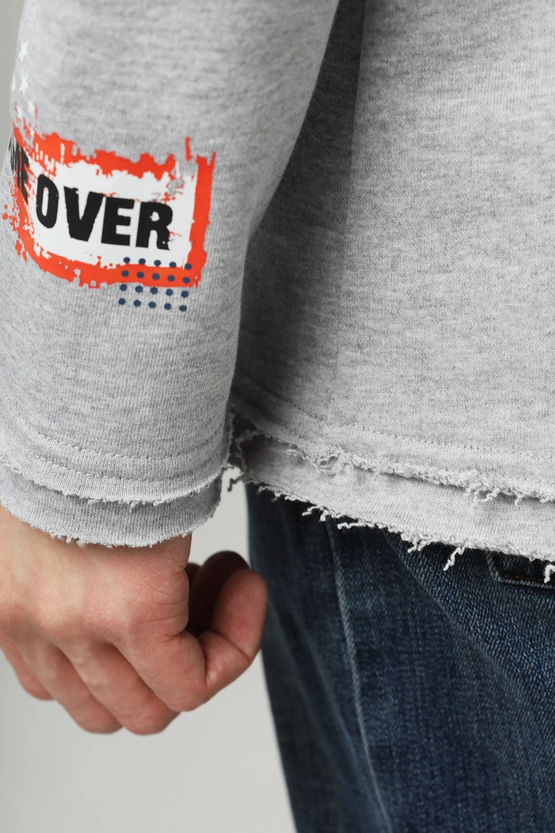 Толстовка Мартин из футера оверсайз унисекс, однотонная "Game Over"#4