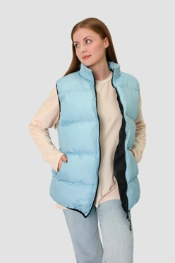 Купить жилет Дейтон на синтепоне со стежкой унисекс, однотонный голубой