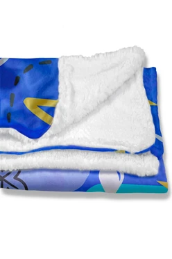 Плед Слипи флисовый 140х200 см (двухслойный), с принтом "Anna"#1