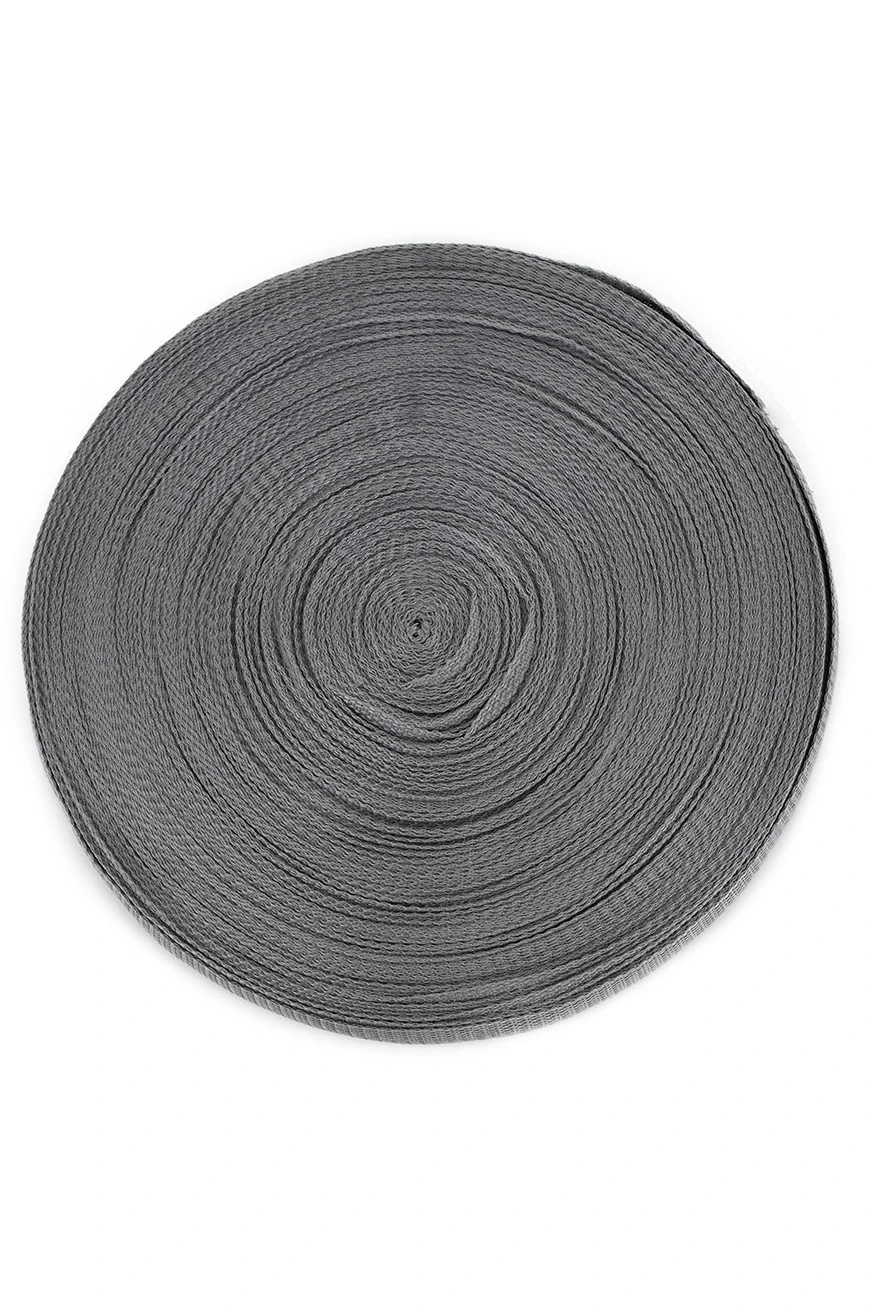 Купить ленту ременную шириной 30 мм, oднотонную серую