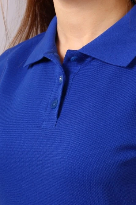 Поло Престиж женская (Modern) однотонная темно-синяя (хлопок)#1