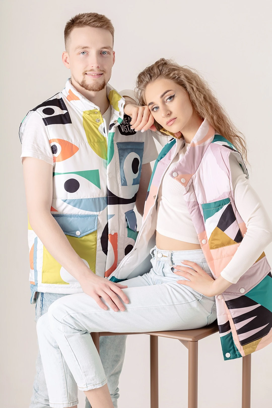 Жилет Хайк на синтепоне унисекс, с полной запечаткой#6