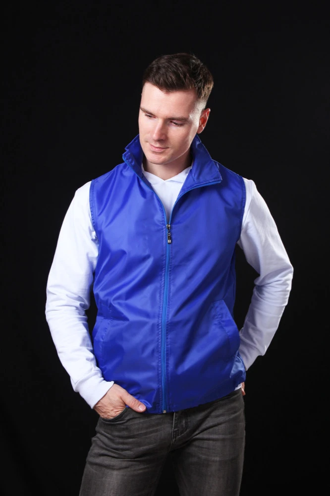 Жилет Брайт унисекс, однотонный василек#2