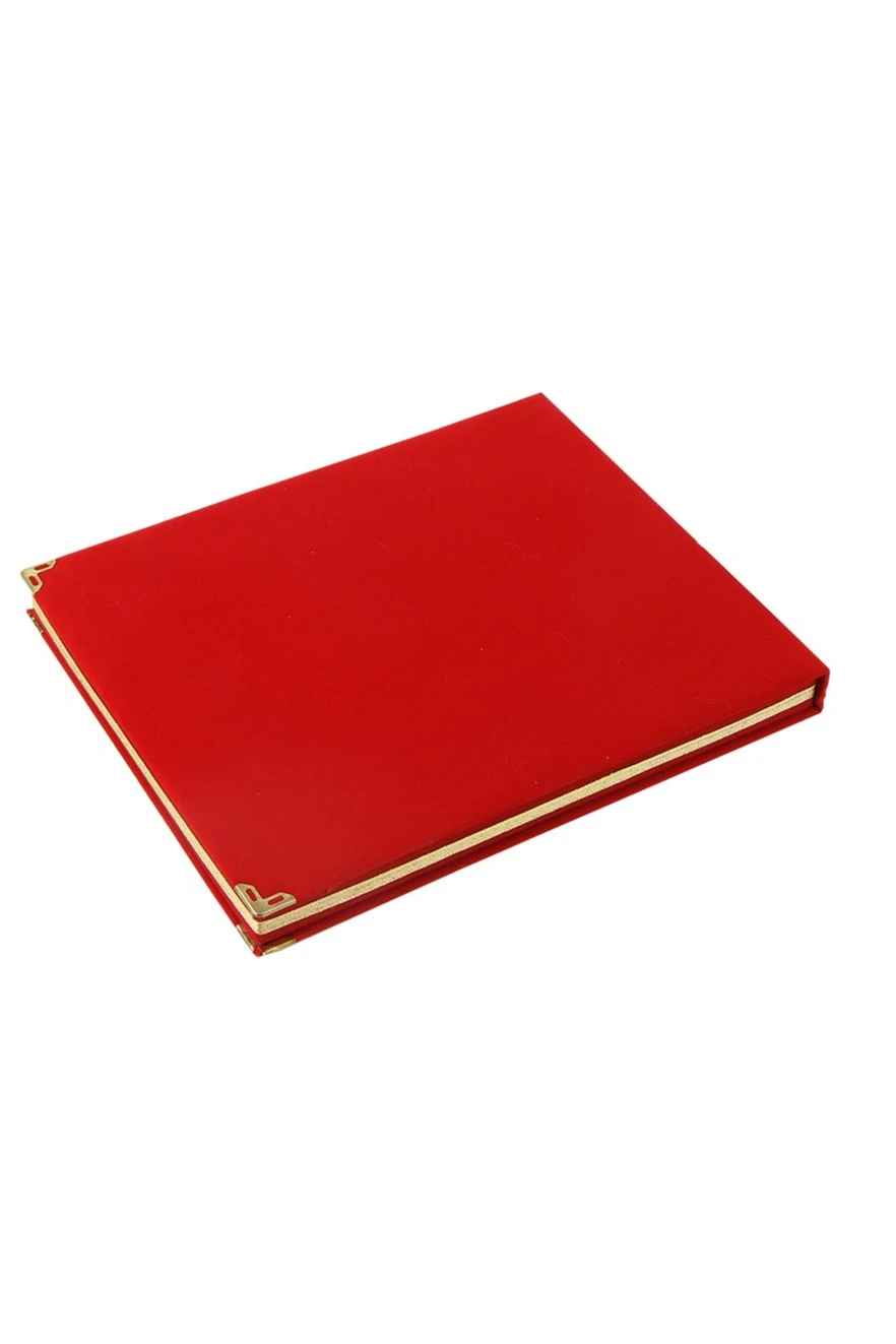 Купить плакетку настольную 20х25 см с футляром, красный