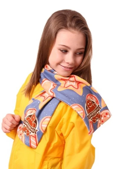 Шарф двухслойный утепленный 15х100 см, с полной запечаткой#3