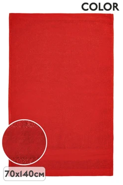 Купить полотенце махровое 70х140 cм (Color), однотонное красное