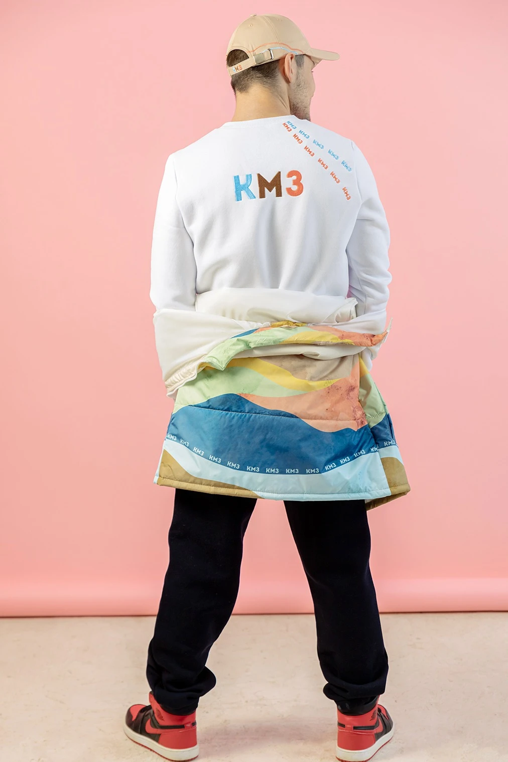 Жилет Портер на синтепоне со стежкой унисекс, с полной запечаткой "KMZ"#5