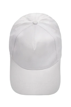 Купить бейсболку Спайк пятиклинку взрослая, однотонная белая