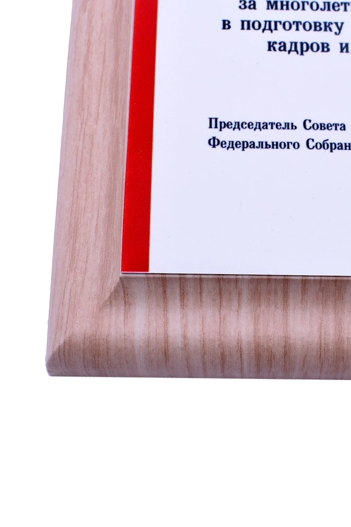 Плакетка 23х30 см с нанесением, беленый дуб (профиль О)#1 Плакетка 23х30 см с нанесением, беленый дуб (профиль О)#1