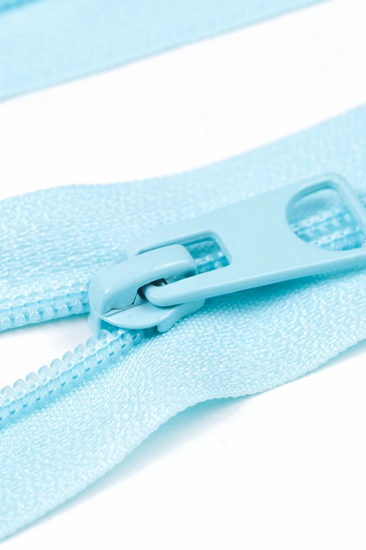 Молния спиральная рaзъемная 80 см, тип 5, голубая#3