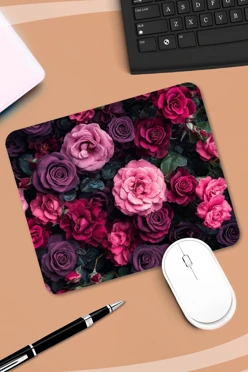 Купить коврик для мыши прямоугольный c принтом "Roses" Купить коврик для мыши прямоугольный c принтом "Roses"