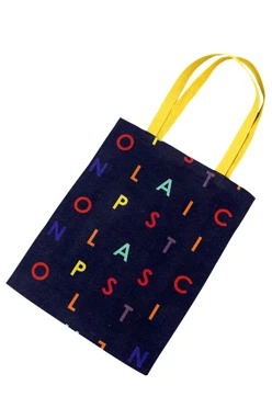 Купить сумку Эко Колор из двунитки 35х45 см "No plastic"