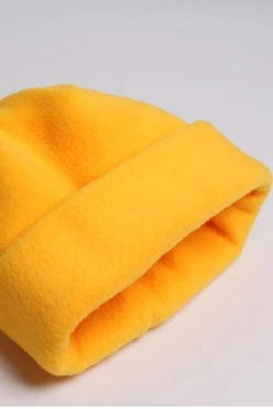 Шапка Вэст флисовая двухслойная детская, однотонная#2