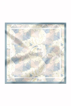 Купить платок Шанель 90х90 см, с полной запечаткой "Autumn leaves"