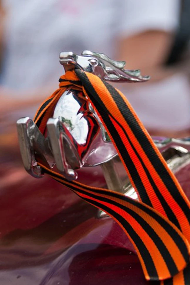 Купить георгиевскую ленту шириной 2,4 см длиной 50 см