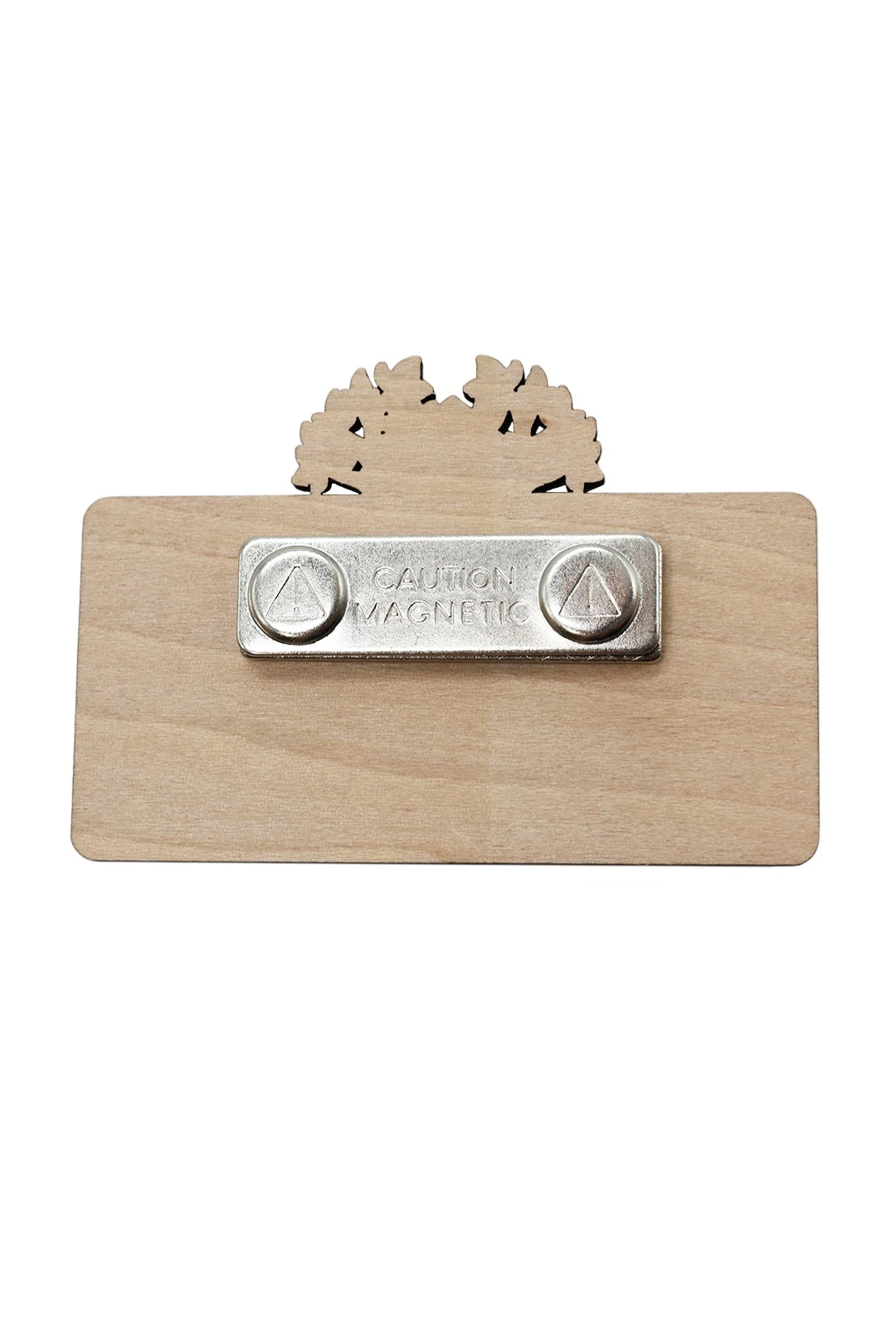 Бейдж из фанеры с гравировкой 30х60 мм "World gardener"#2