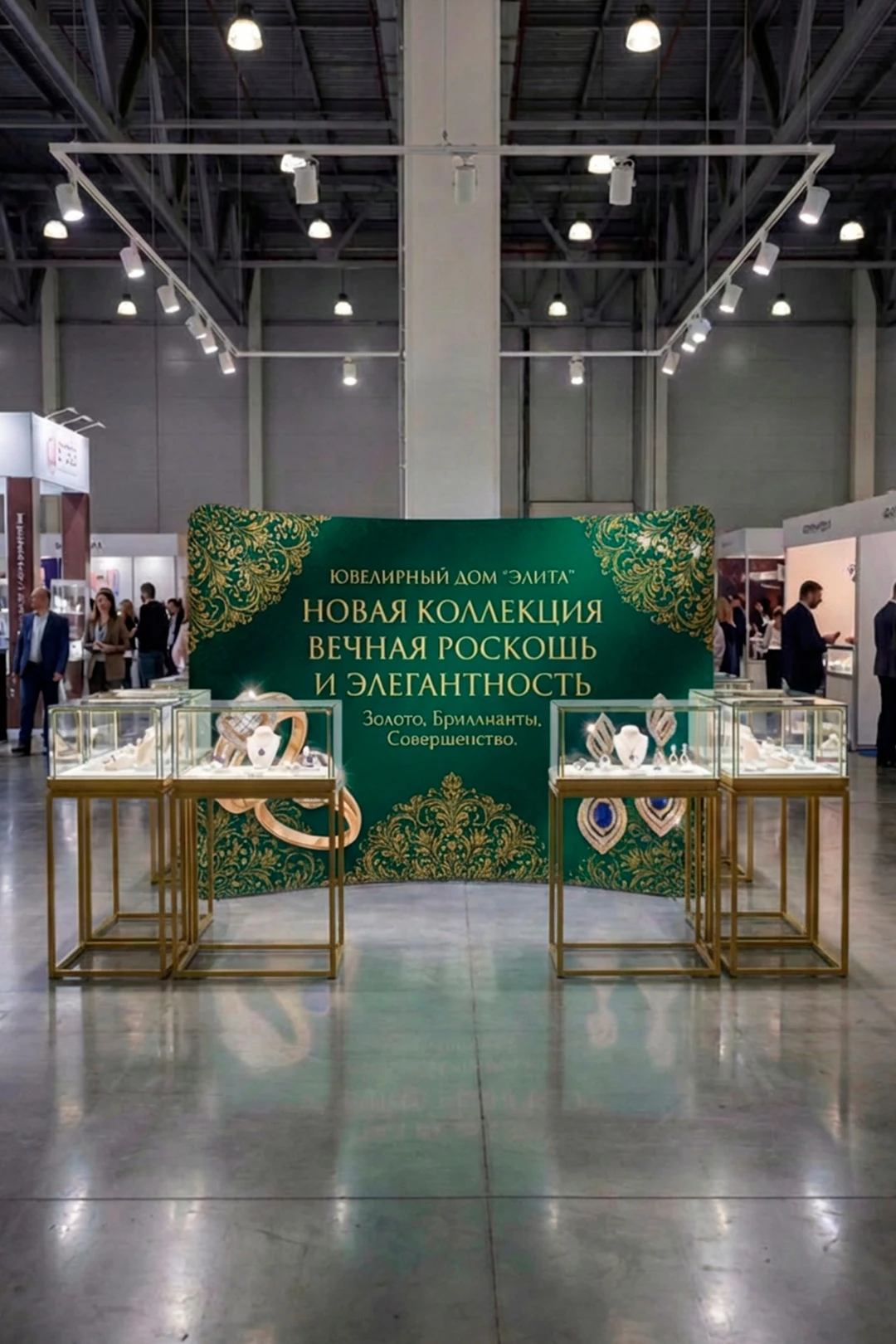 Мобильный тканевый стенд "Джет", прямая дуга, 300х230 см#5