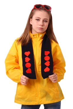 Купить шарф флисовый 15х130 см "Фигуры"