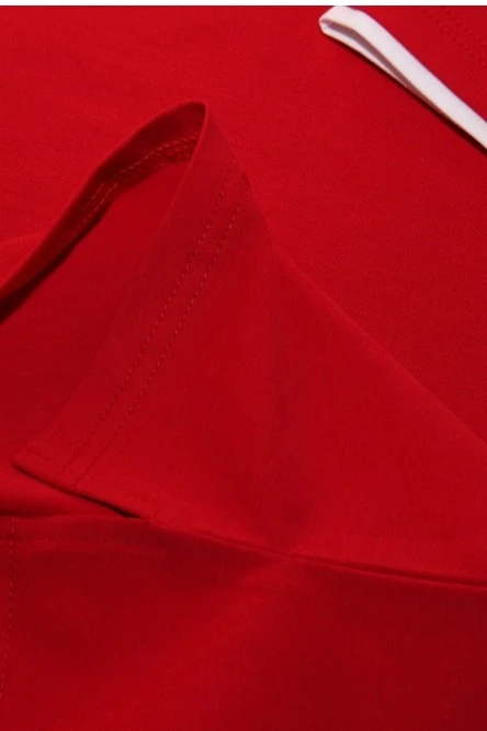 Поло Лайн детская комбинированная красная (хлопок)#5