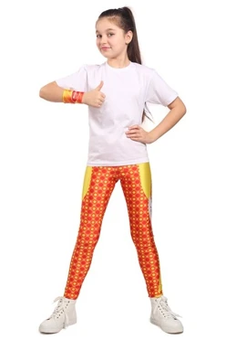 Легинсы детские с узким поясом с принтом "Style"