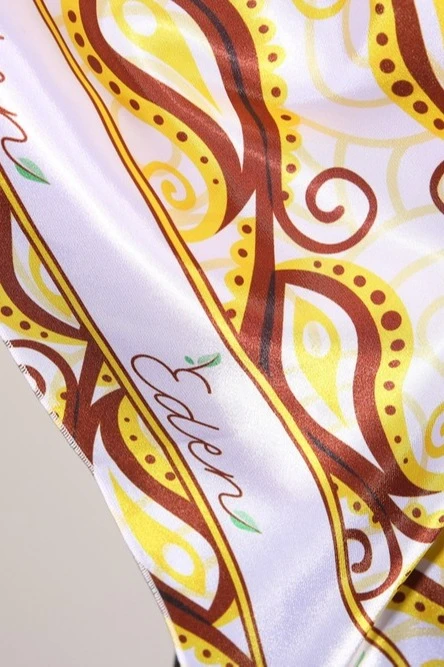 Платок Шанель 80х80 см, с полной запечаткой "Eden"#4