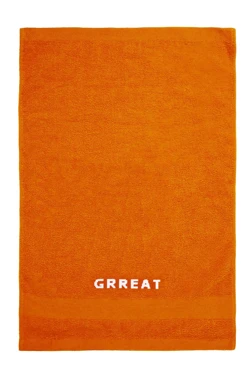 Купить полотенце махровое 40х70 см с вышивкой (Color), оранжевое