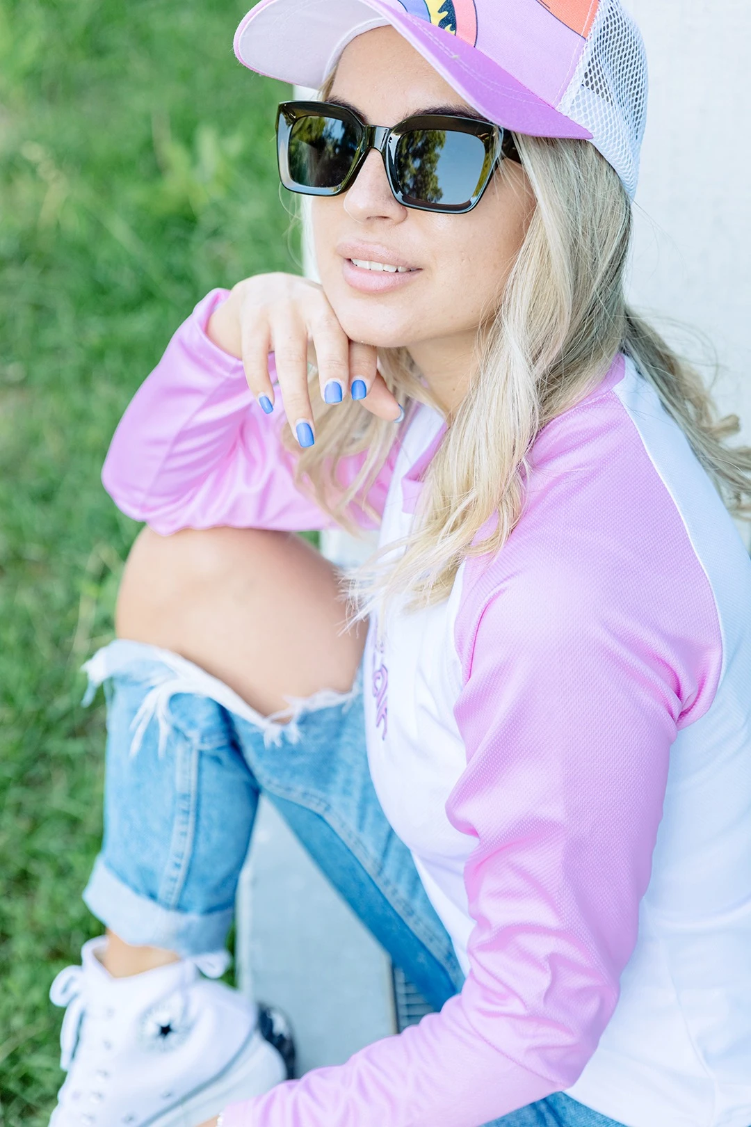 Лонгслив Спэйс Плюс женский с полной запечаткой (полиэстер)#2