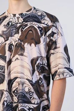 Футболка Макс оверсайз из футера пэ унисекс с полной запечаткой#2