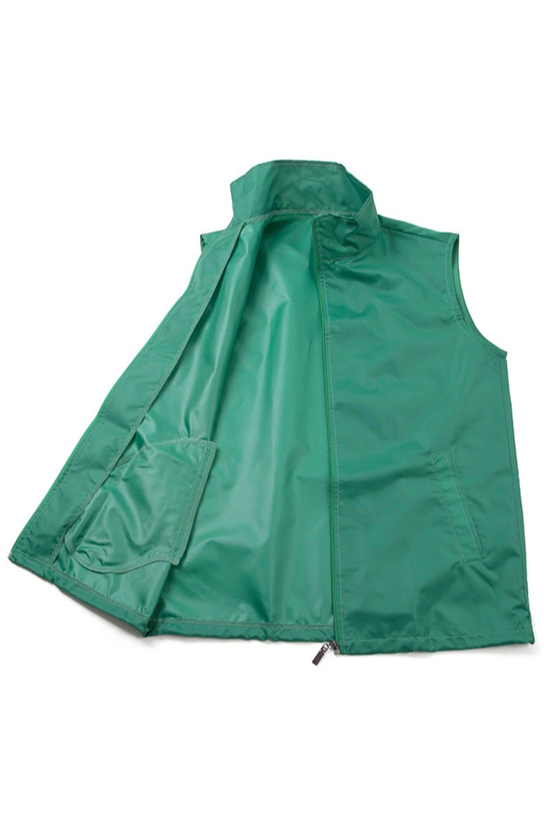 Жилет Брайт унисекс, однотонный зеленый#4