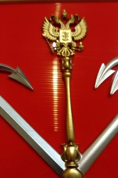 Герб Санкт-Петербурга 42х50 см, щит пластик, краска#5