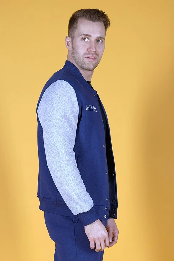 Купить бомбер Стайл унисекс однотонный "New York"