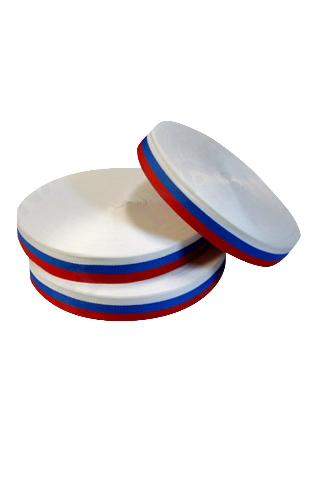 Лента триколор в рулоне 100 м шириной 3,5 см#2