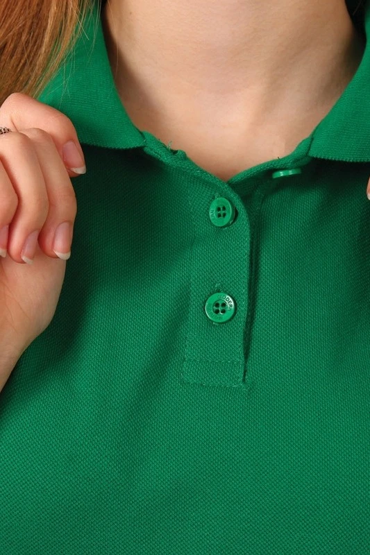 Поло Престиж женская (Modern) зелёная (хлопок)#1