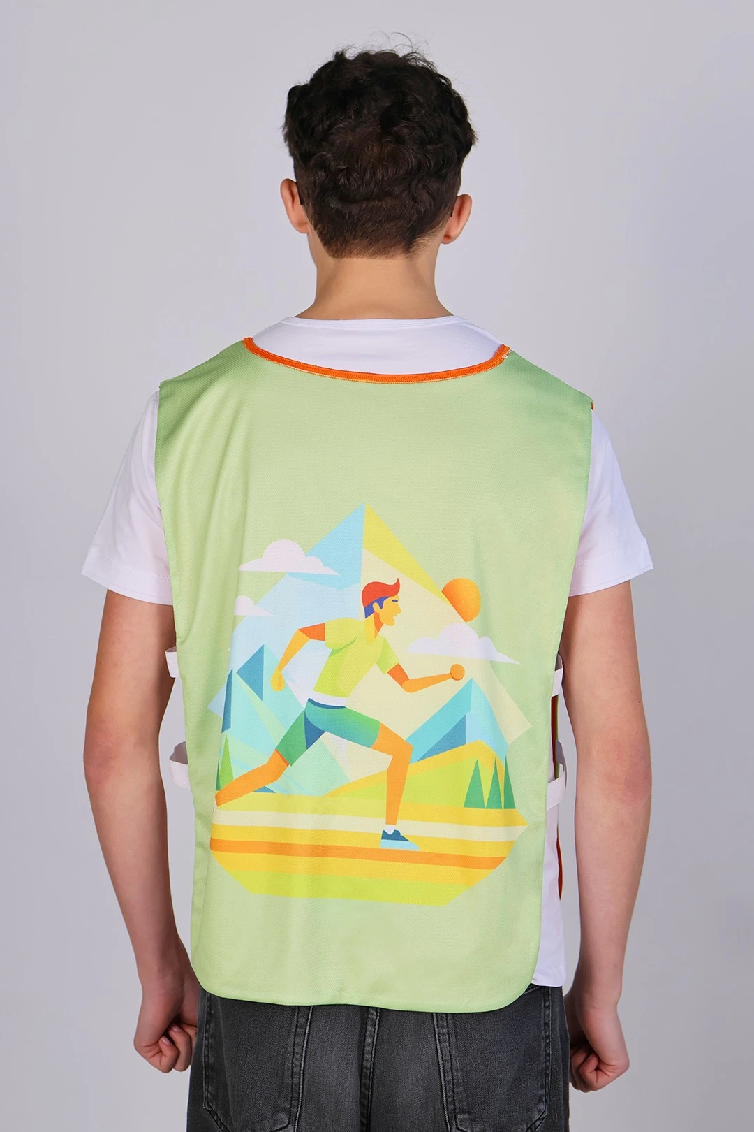 Манишка Юнив  45х65 см из сетки, с полной запечаткой "Go"#2