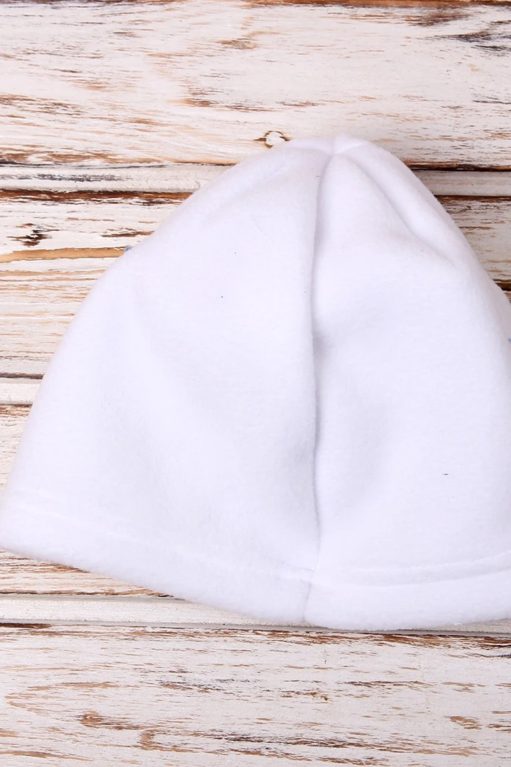 Шапка Вайт флисовая однослойная взрослая, однотонная "Ocean"#4