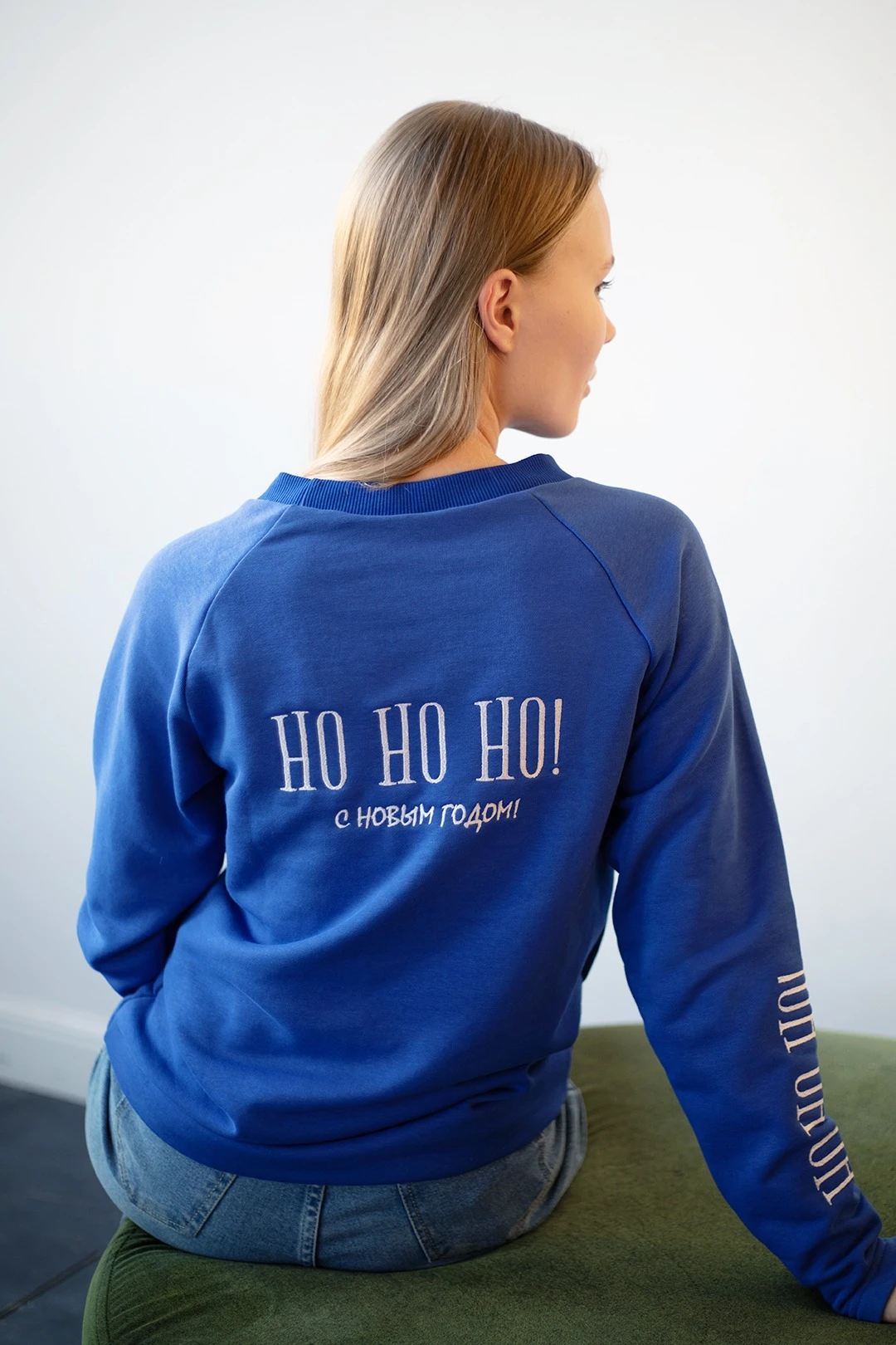 Лонгслив Мигель из футера унисекс, однотонный "С новым годом"#4