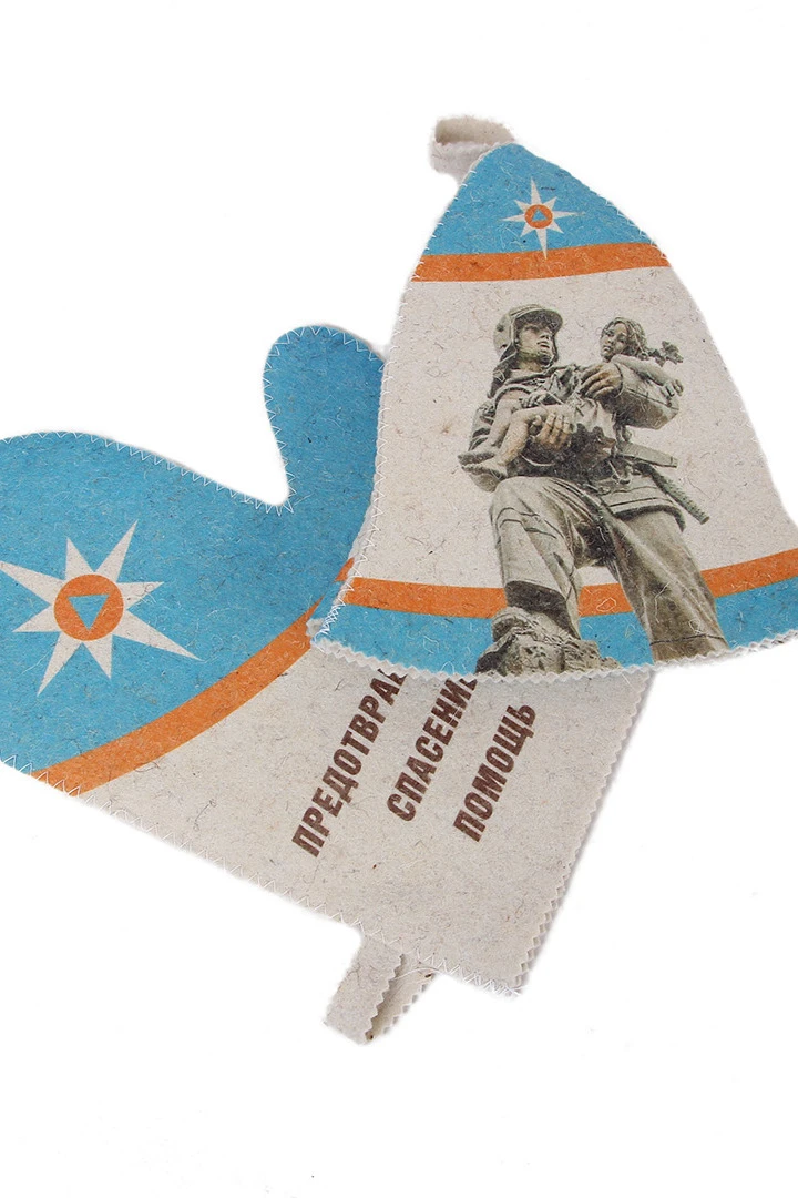 Шапка Банщик с полной запечаткой "Happy Rescuer's Day!"#7