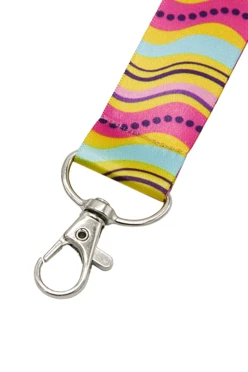 Лента для бейджа атлас люкс ширина 2,5 см, с карабином-люкс, с печатью#1 Лента для бейджа атлас люкс ширина 2,5 см, с карабином-люкс, с печатью#1